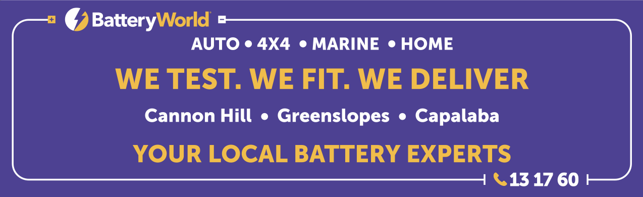 Redlands Rugby Union Club Battery World ad with slogan 